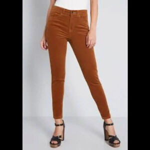 MODCLOTH Teaching Ease Skinny Corduroy Pants